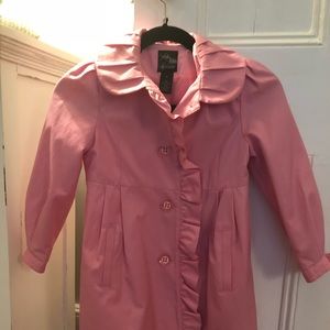 Saks Fifth Avenue girls pink coat-great for EASTER